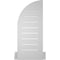Ekena Millwork Quarter Round Top Right Surface Mount PVC Gable Vent w/ 2"W x 2"P Brickmould Sill Frame, 12"W x 28"H GVPQR12X2803SF - alternate 3